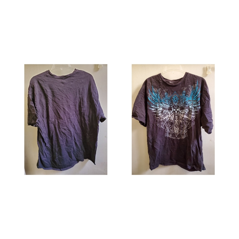 Vibrant Skull Cross Tshirt L